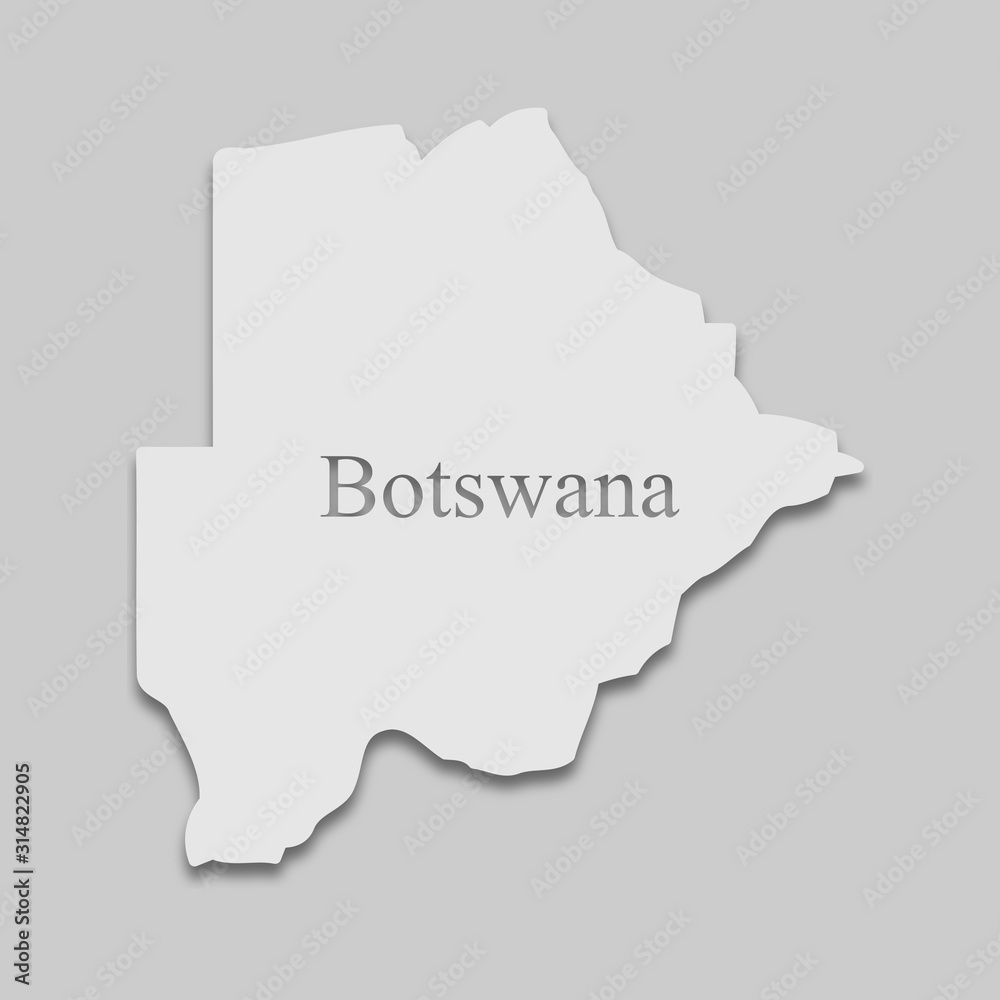 map Botswana