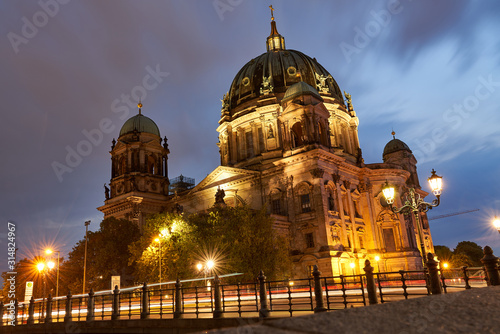 Photography Aerial view of Berlin Cathedral in Berlin, Germany