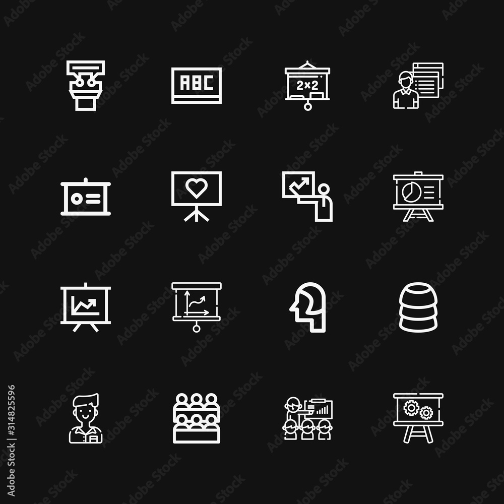 Editable 16 classroom icons for web and mobile Editable 16 classroom icons for web and mobile