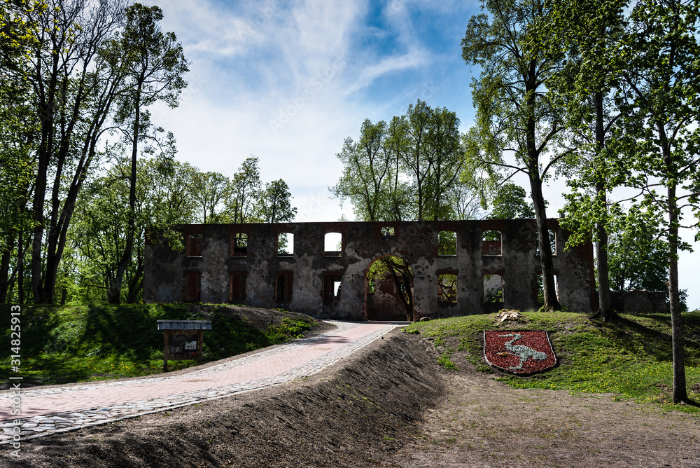 Ruins of castle in Latvia.