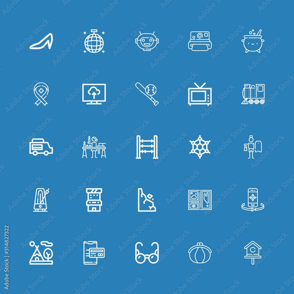 Editable 25 retro icons for web and mobile Editable 25 retro icons for web and mobile
