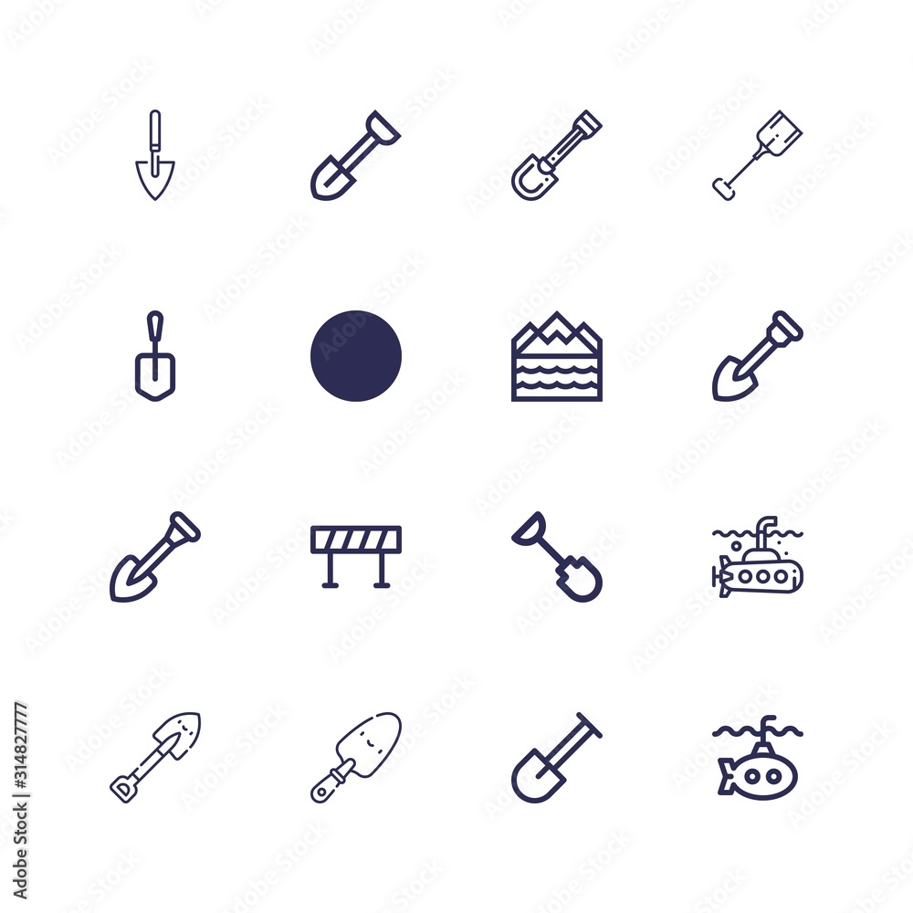 Editable 16 under icons for web and mobile Editable 16 under icons for web and mobile