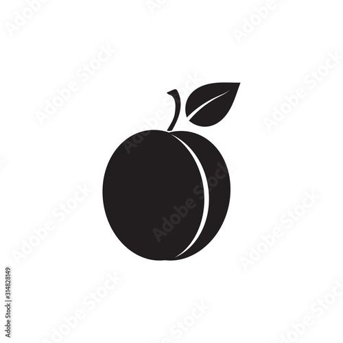 Plum logo vector icon design