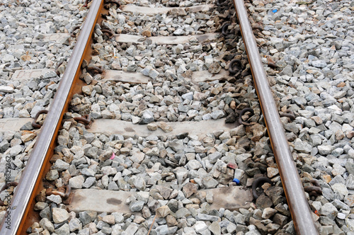 Railway tracks in town.