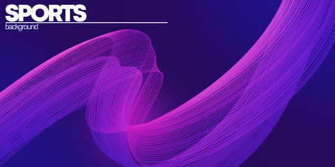 Abstract purple background with white sports background inscription