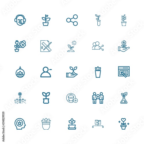 Editable 25 share icons for web and mobile