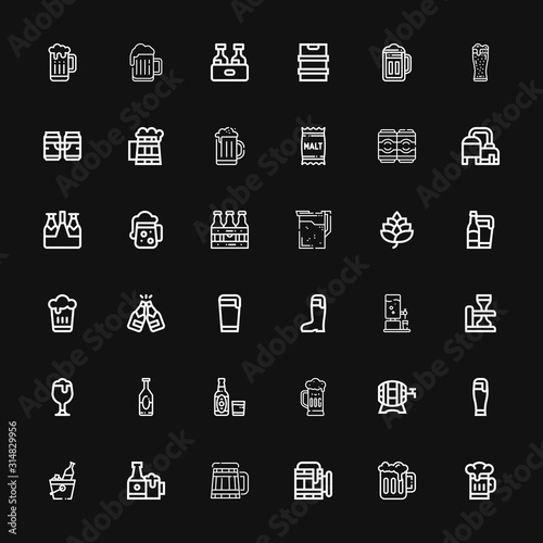 Editable 36 malt icons for web and mobile