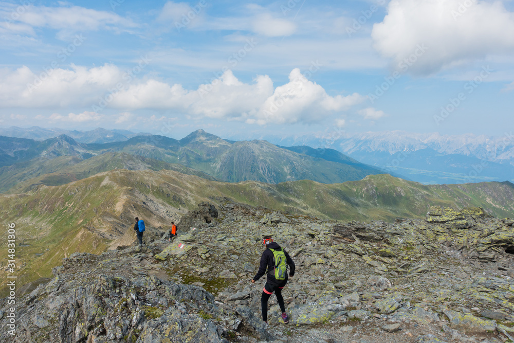 Bergsteigen Abstieg