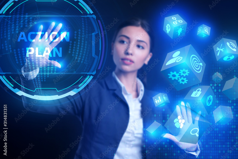 Business, Technology, Internet and network concept. Concept meaning proposed strategy or course of actions for certain time. Business, Technology, Internet and network concept. Concept meaning proposed strategy or course of actions for certain time.