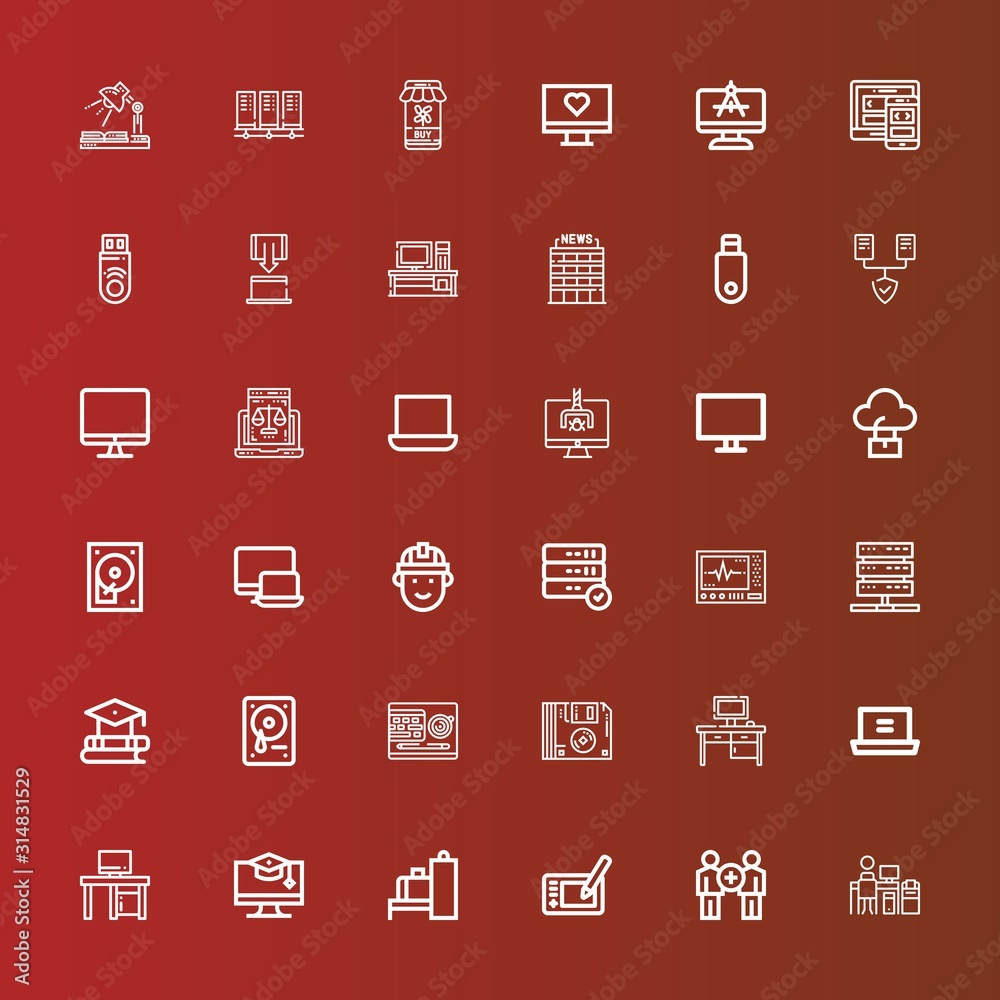 Editable 36 laptop icons for web and mobile Editable 36 laptop icons for web and mobile
