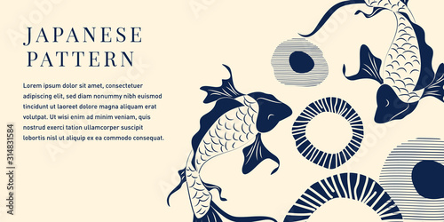 Japanese Koi Fish Illustration