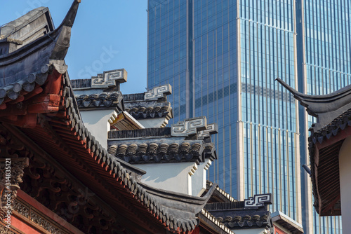 Landscape of new over old architecture details