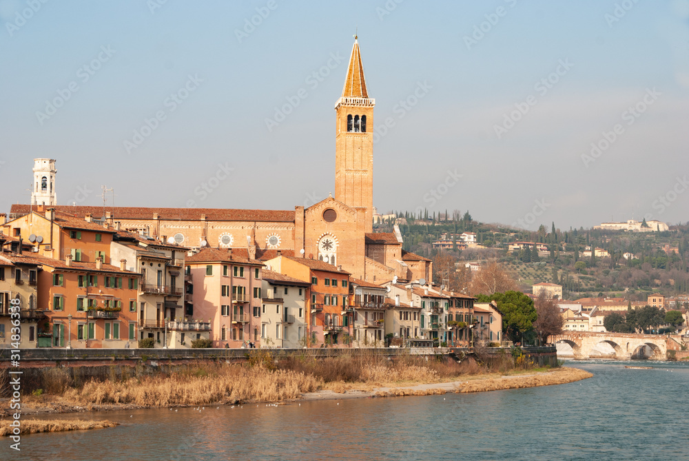 Verona by the river Adige