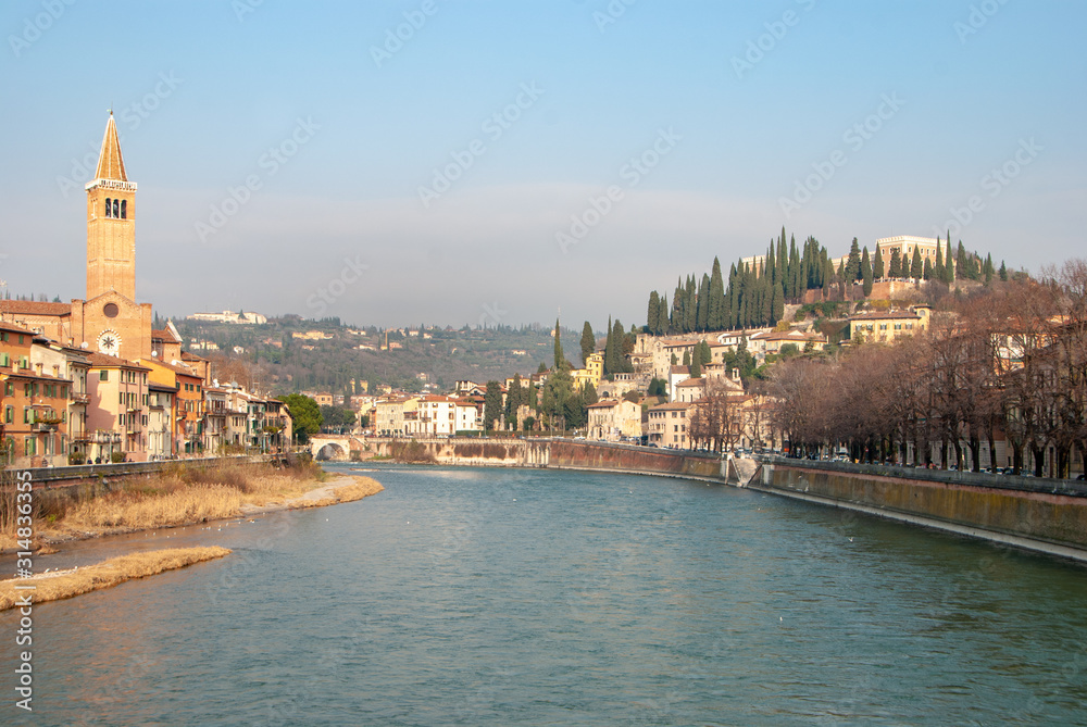 Verona by the river Adige