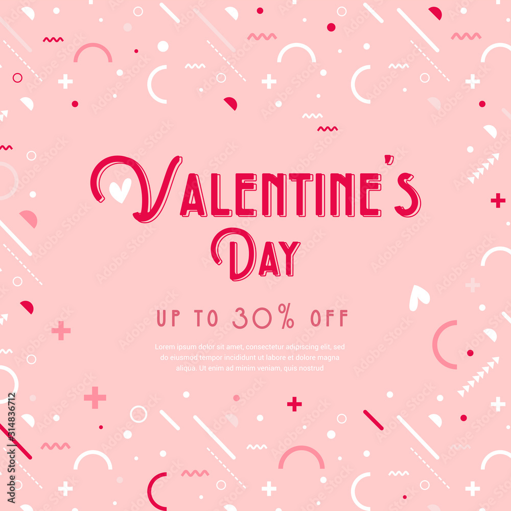 Happy Valentines day . Collection of greeting background designs. Valentine day social media promotional content and greeting card set.
