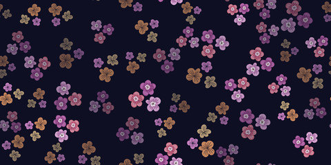 Fototapete Kleine Blumenmuster Verspieltes Blütenmuster im Naturlook  © WI-tuss