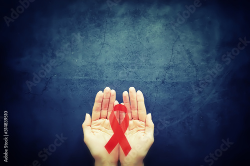 Картината върху платно Symbol of human immunodeficiency virus disease