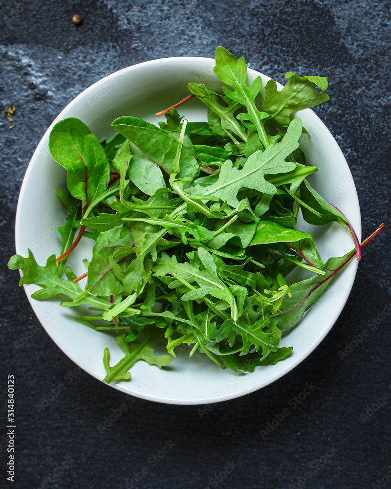 Healthy salad, leaves mix salad (mix micro green, juicy snack). food background, Top imsge Healthy salad, leaves mix salad (mix micro green, juicy snack). food background, Top imsge