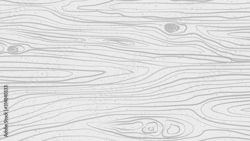 White horizontal wooden cutting, chopping board, table or floor surface. Wood texture. Vector illustration