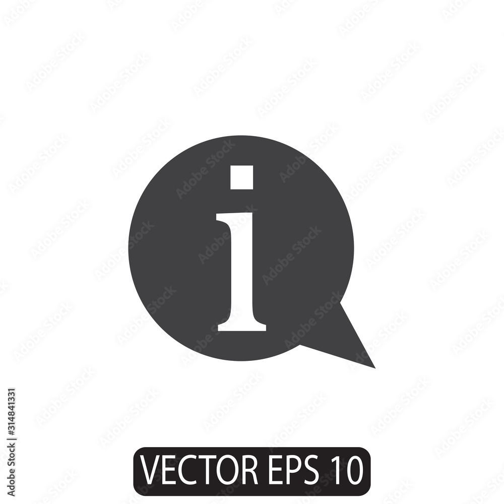 Information Icon Design, Vector Template Information Icon Design, Vector Template