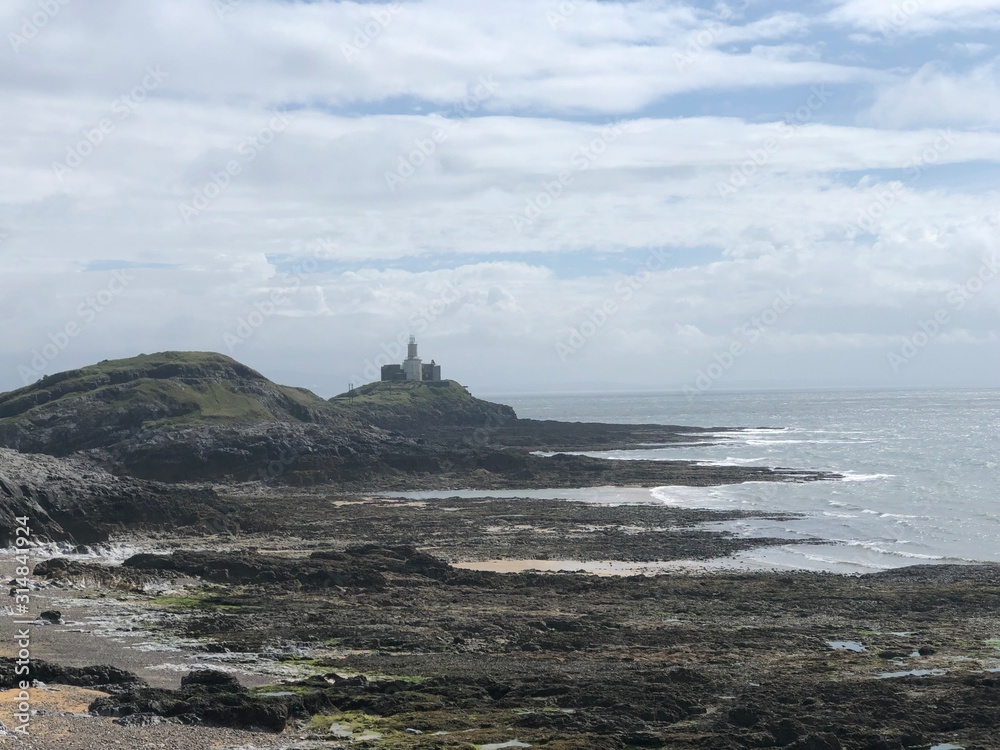 photo beautiful scenic landscape from the west coast ireland.UK photo beautiful scenic landscape from the west coast ireland.UK