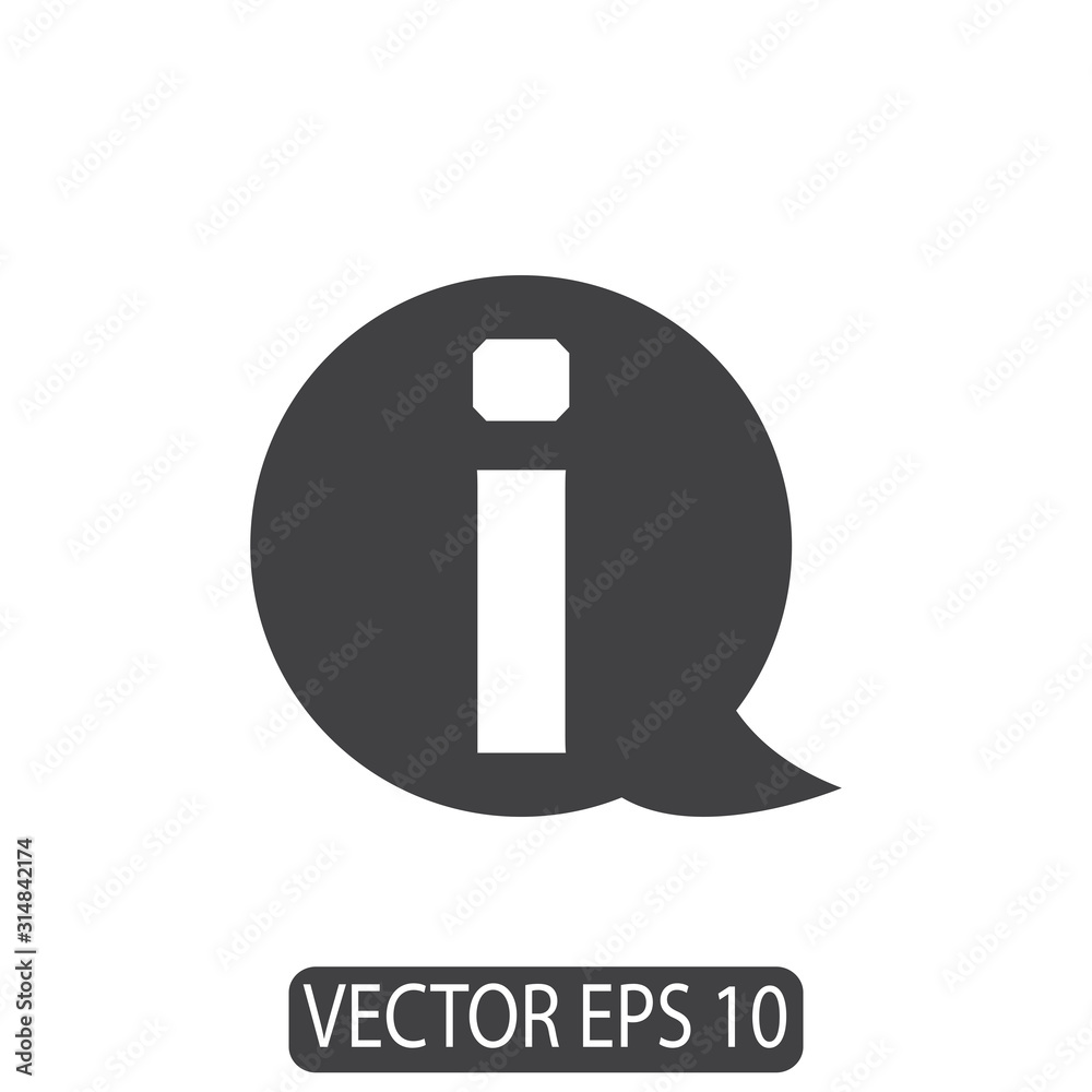 Information Icon Design, Vector Template Information Icon Design, Vector Template
