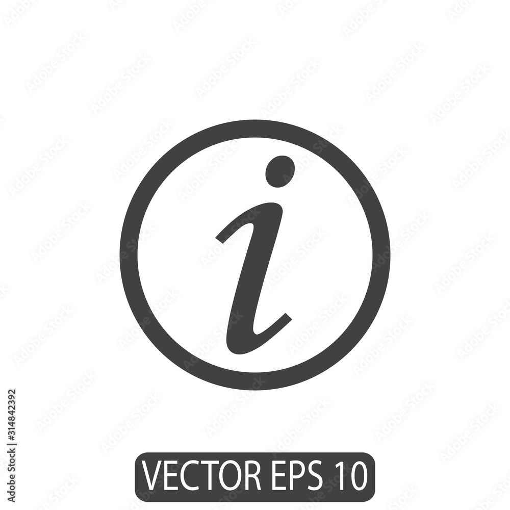 Information Icon Design, Vector Template Information Icon Design, Vector Template