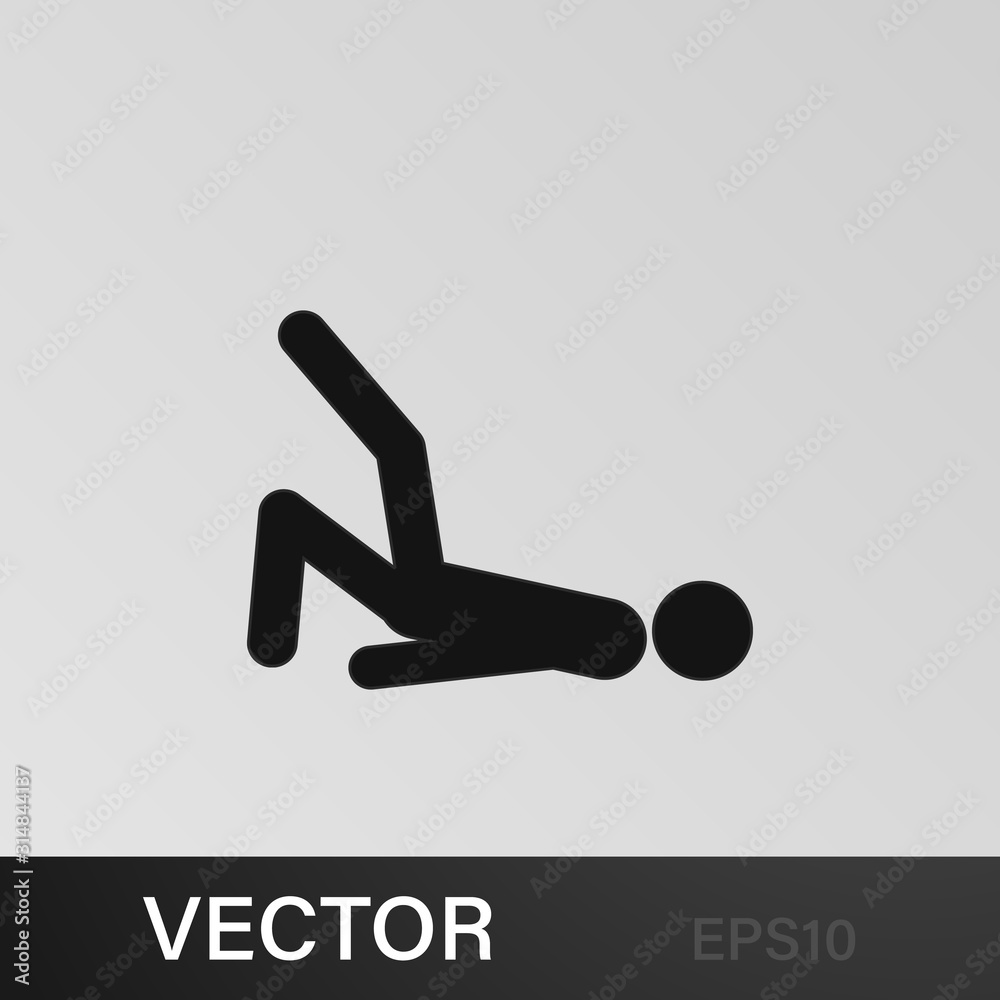 the person is doing a sports exercise icon. Element of sport icon. Premium quality graphic design icon. Signs and symbols collection icon for websites, web design, mobile app the person is doing a sports exercise icon. Element of sport icon. Premium quality graphic design icon. Signs and symbols collection icon for websites, web design, mobile app