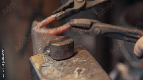 Wallpaper Mural Close up of Blacksmith making a horseshoe Torontodigital.ca