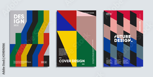Swiss modernism covers set. Eps10 vector.