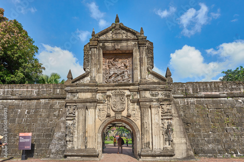 Fort Santiago and Plaza Moriones in Manila - Philippines. The fortress where the poet José Rizal was executed photo