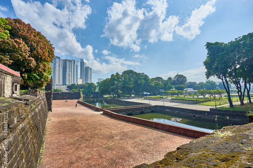 Fort Santiago and Plaza Moriones in Manila - Philippines. The fortress where the poet José Rizal was executed photo
