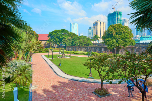 Fort Santiago and Plaza Moriones in Manila - Philippines. The fortress where the poet José Rizal was executed photo