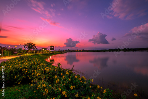 Wallpaper Mural Blurred nature wallpaper of the sky with the rapid movement of wind currents, natural beauty that occurs spontaneously Torontodigital.ca