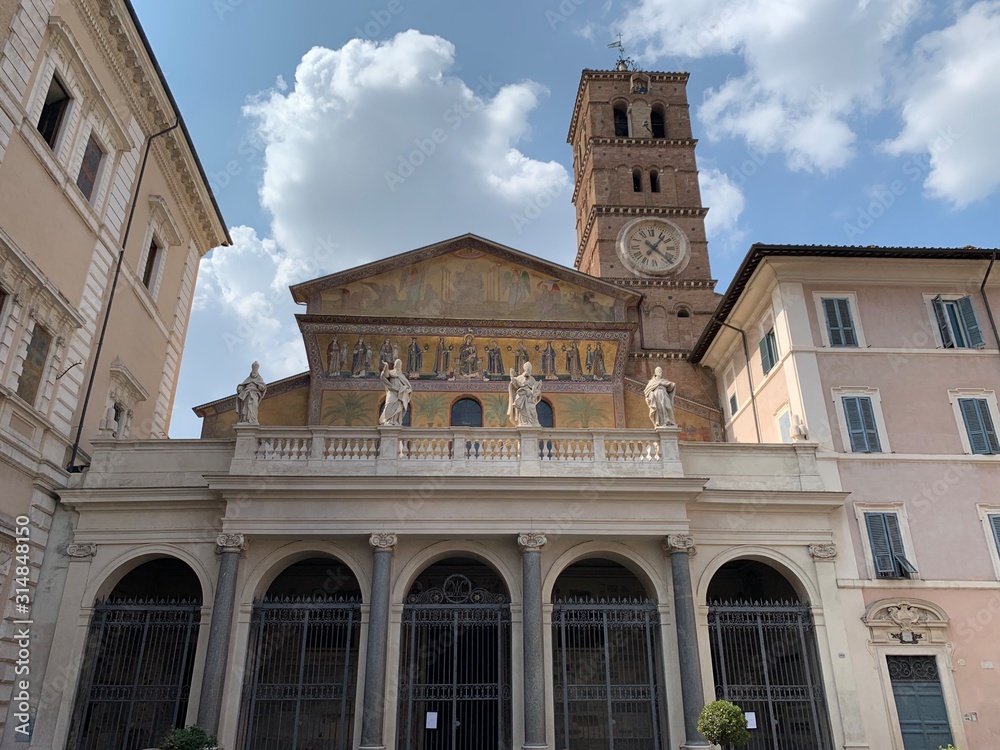 Basilica di Santa Maria in Trastevere Stock Photo Adobe Stock