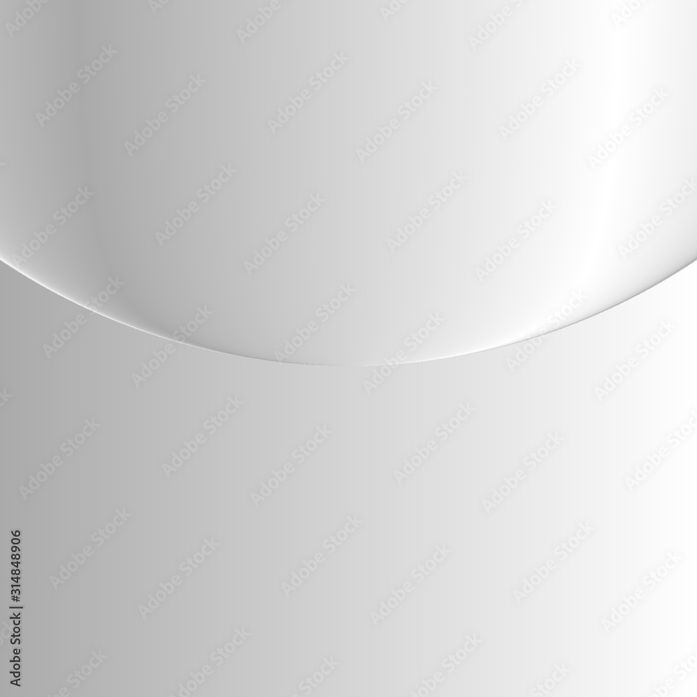 Obraz premium Geometric illustration style with gradient white.background white circle. Use as wallpapers or any other.