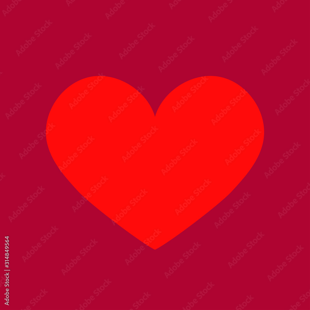 Heart shape icon. Heart shape icon.