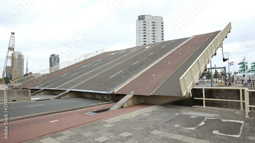 A Drawbridge In Rotterdam, Netherlands photo