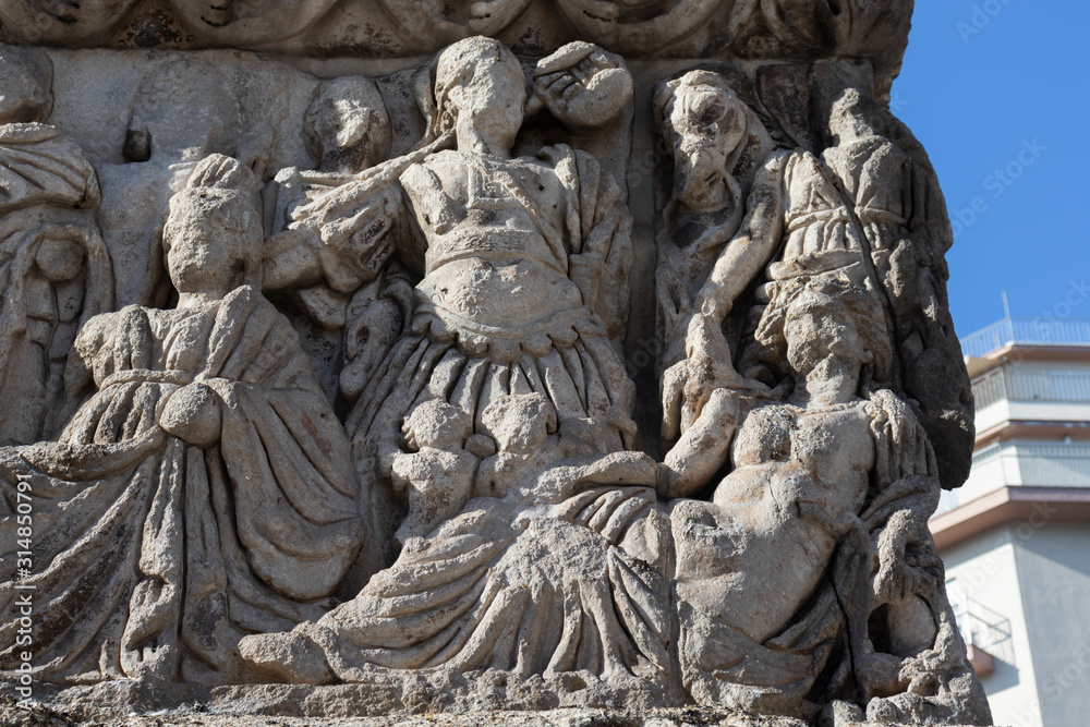 Ancient Roman Arch of Galerius in Thessaloniki, Greece