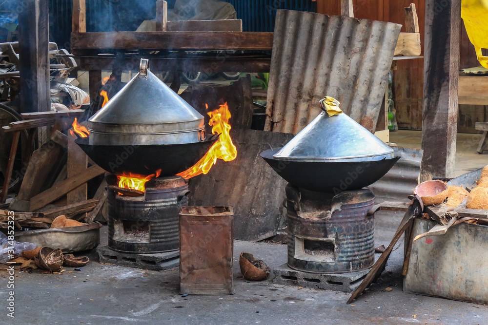 Thai stove and Steamer for cooking Thai food Thai stove and Steamer for cooking Thai food