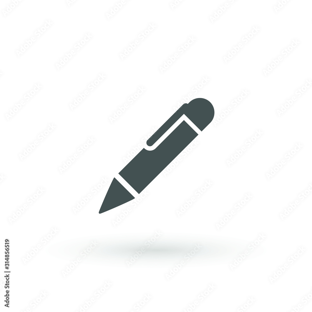 Pen Icon. Pencil icon symbol for your web site design, logo, app, UI. Vector illustration. isolated. Flat design.