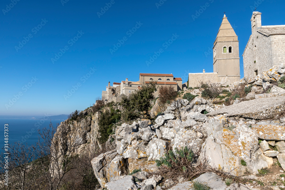 mountain village Lubenice on the island Cres, Croatia