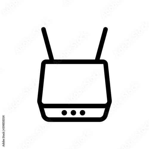 Router Icon - Vector Illustration .