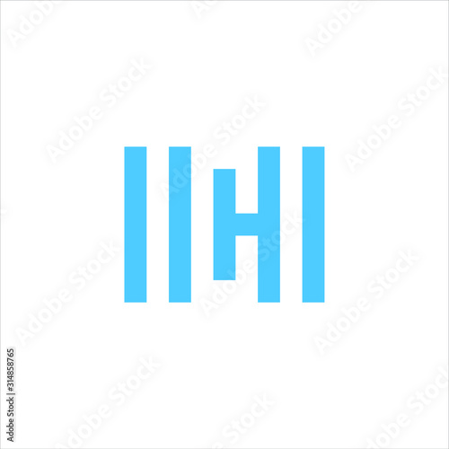 Letter H logo icon design template elements 