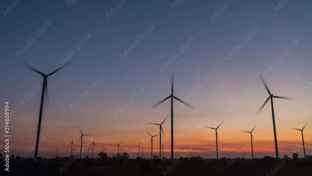 Timelapse 4k of Wind turbines of save Energy save world in video 4k format. wind turbines at sunrise and sunset with beautiful clouds. footage b-roll scene 4k. Timelapse 4k of Wind turbines of save Energy save world in video 4k format. wind turbines at sunrise and sunset with beautiful clouds. footage b-roll scene 4k.