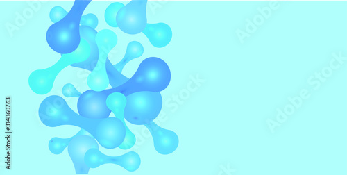 Micro probiotic microorganism, science background. Medicine and treatment. 