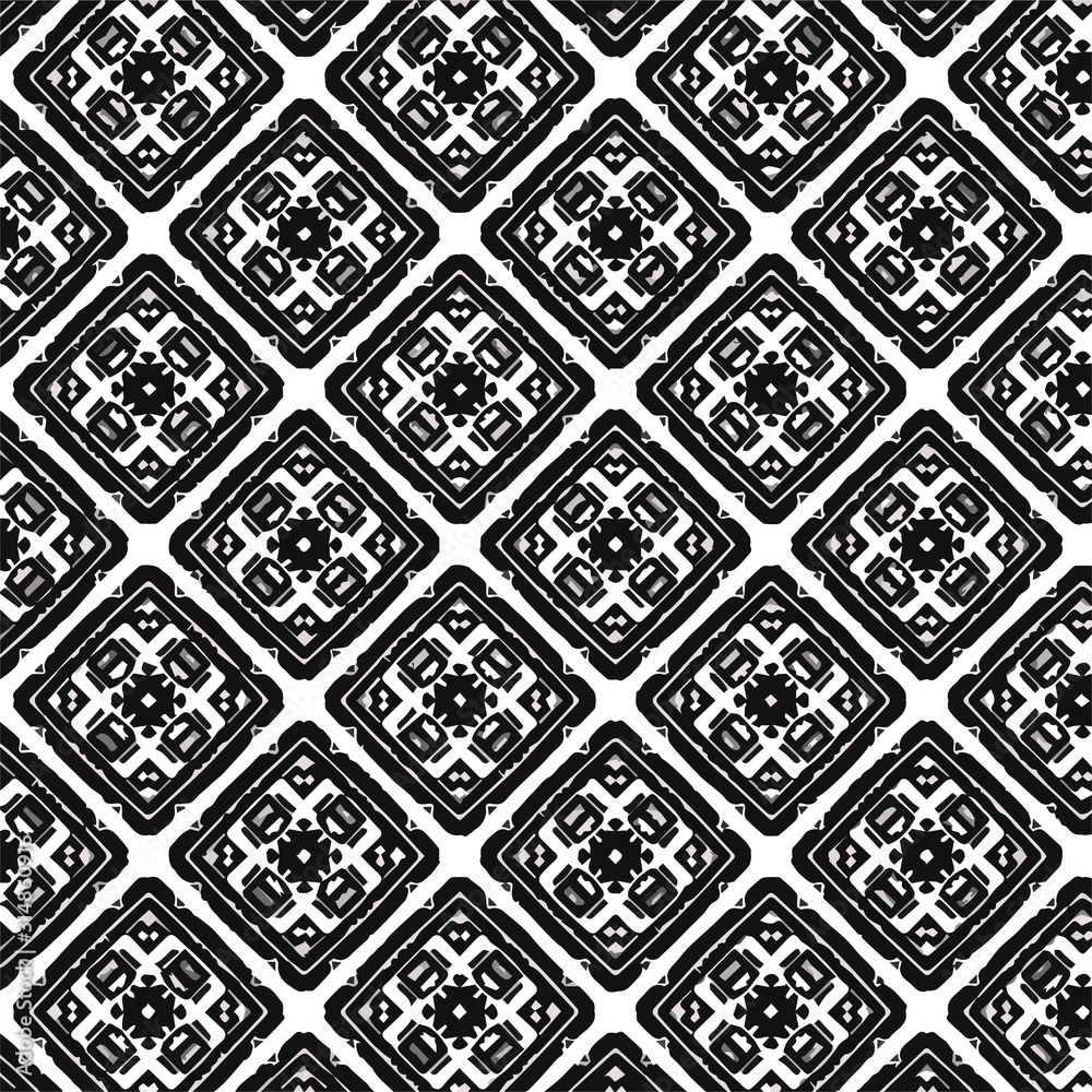 Fototapeta premium Abstract geometric pattern in ornamental style. Seamless texture. Desing Wallpaper,greeting card,gift.