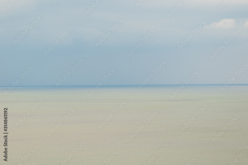 Beautiful view of the sea and sky after sunset