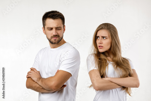 Fotografie couple argued and resent each other