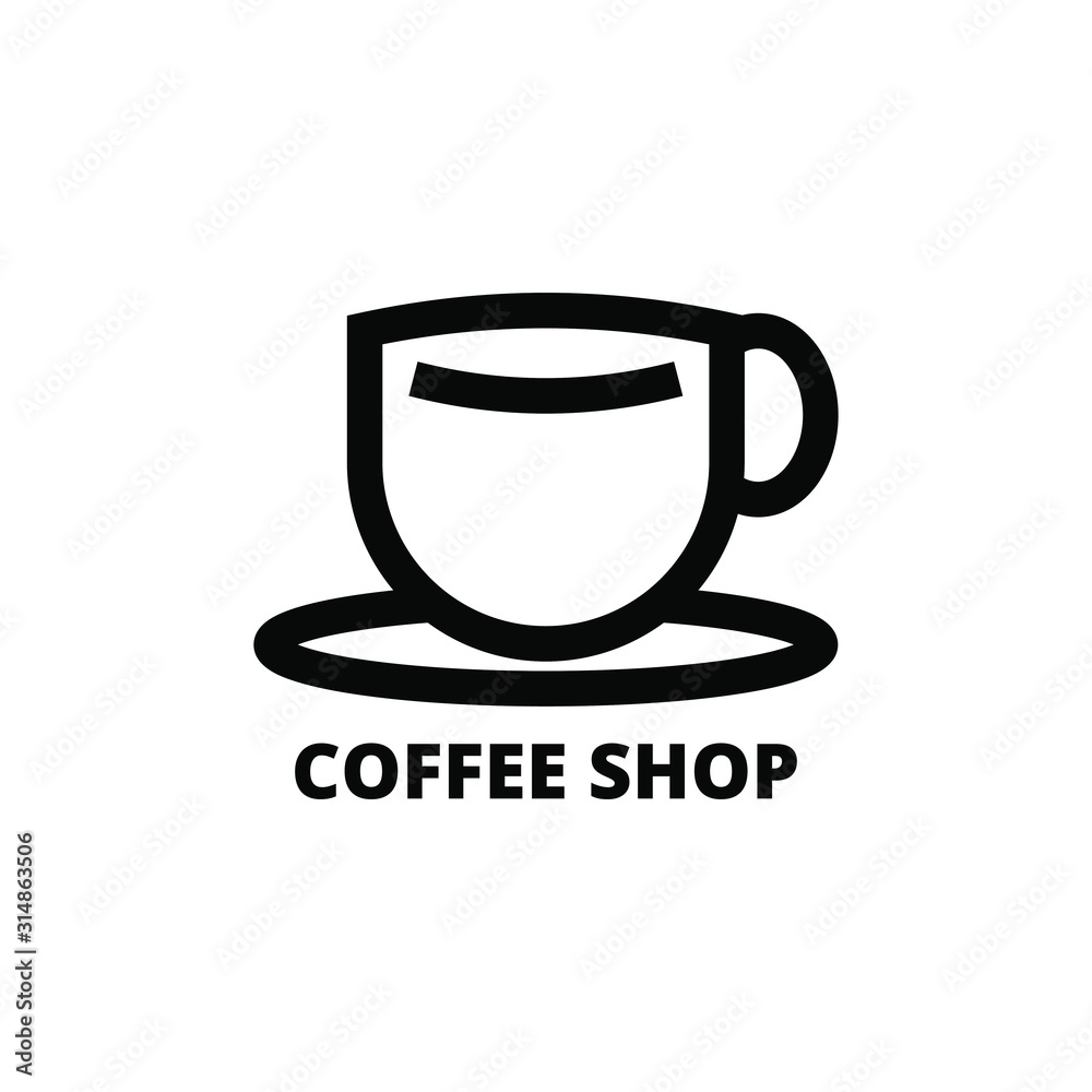 coffee shop cafe beans hot drink design template-vector illustration coffee shop cafe beans hot drink design template-vector illustration